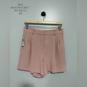 Aritzia | Wilfred Effortless Shorts | Poetic Pink, Size 8 | NEW